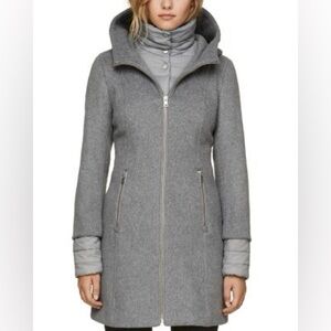 Soia & Kyo Women's Gray Puffer Coat